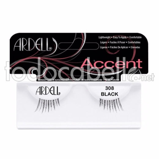 ARDELL ACCENT eyelashes #308-black 1 u