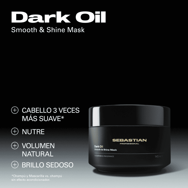 SEBASTIAN PROFESSIONALS DARK OIL Professional lightweight nourishing hair mask for silky, shiny hair 145 ml