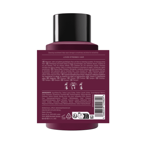 SEBASTIAN PROFESSIONALS PENETRAITT professional repair shampoo creamy texture cleanses, nourishes and repairs 280 ml