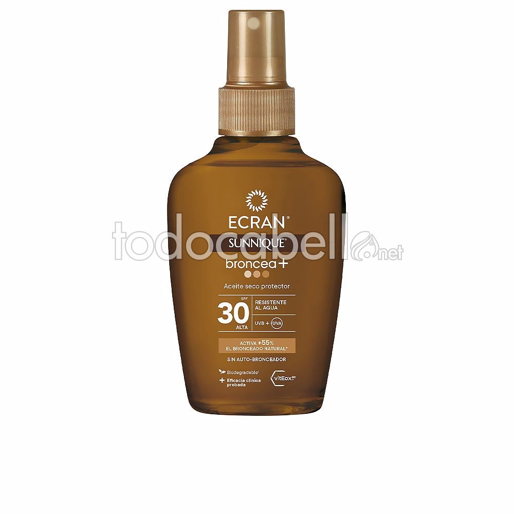 ECRAN SUNNIQUE BRONZE+ vapo oil SPF30 100 ml