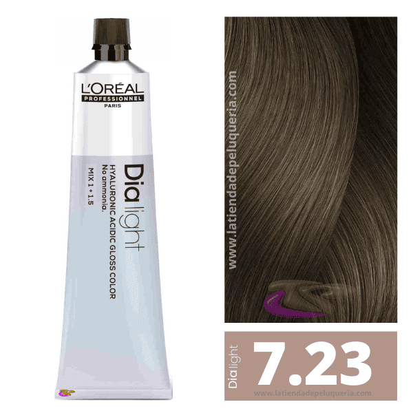 L'ORÉAL PROFESSIONNEL PARIS DIA LIGHT gel-creme acide without ammonia #7.23 60 ml