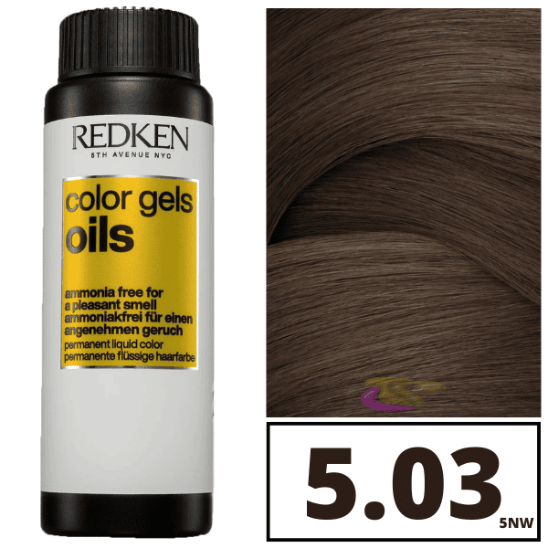REDKEN COLOR GELS OIL #5NW - 5.03 3 x 60 ml