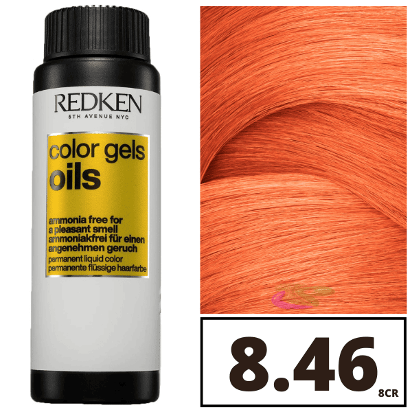 REDKEN COLOR GEL OILS #8CR-8.46 60 ml x 3 u