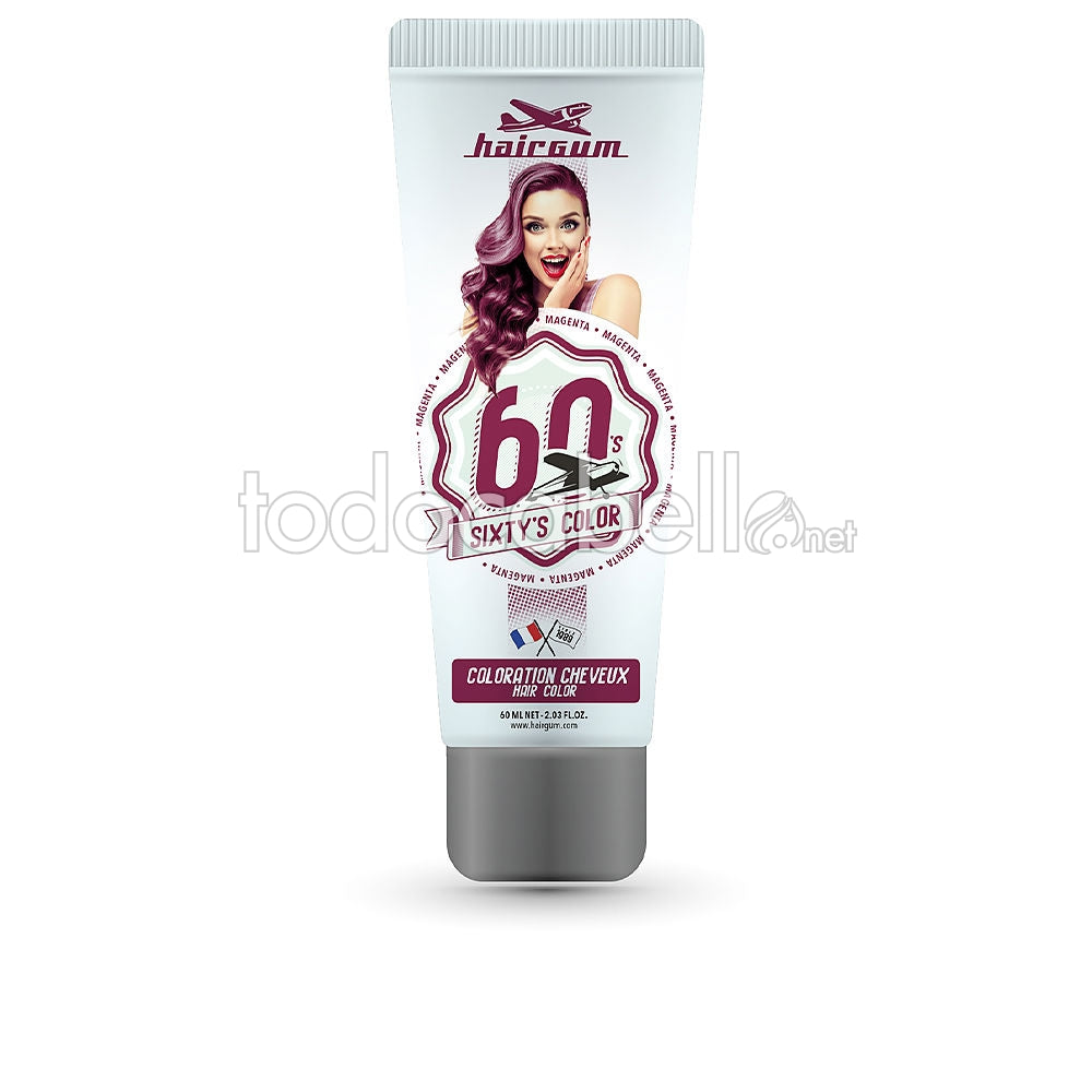 HAIRGUM SIXTY'S COLOR hair color #magenta