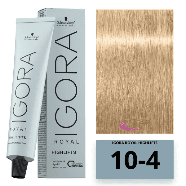 SCHWARZKOPF IGORA ROYAL HIGHLIFTS #10-4-Platinum Blonde Beige 60 ml