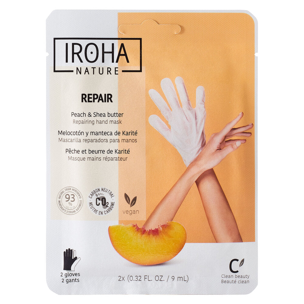 IROHA PEACH hand & nail mask gloves repair 2 u