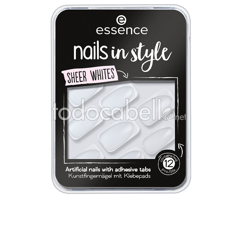 ESSENCE NAILS IN STYLE uñas artificiales #11-sheer whites
