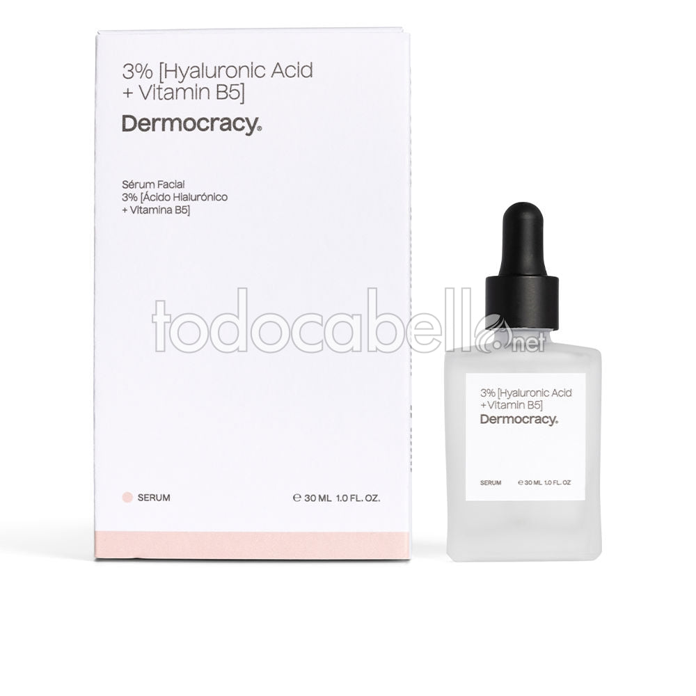 DERMOCRACY 3% [HYALURONIC ACID + VITAMIN B5] facial serum 30 ml