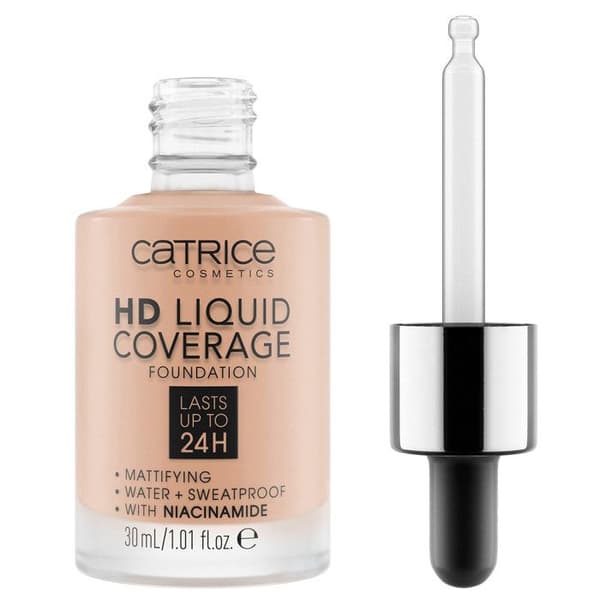 CATRICE HD LIQUID COVERAGE FOUNDATION lasts up to 24h #020-rose beige