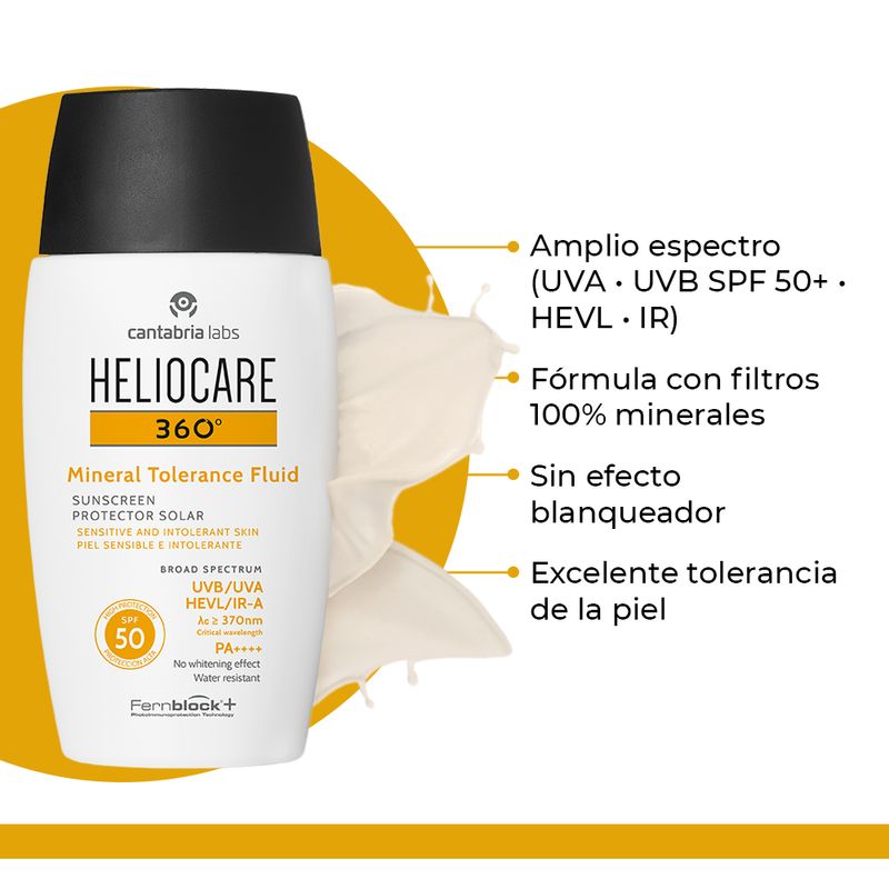 HELIOCARE 360° fluid sunscreen mineral tolerance SPF50 50 ml