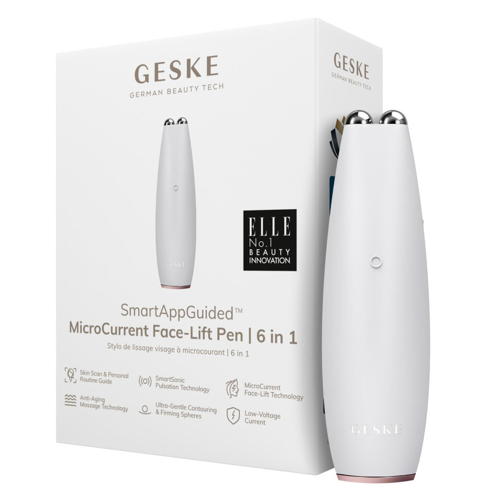 GESKE SMART APP GUIDED microcurrent facial lifting 6 in 1 #white 1 u
