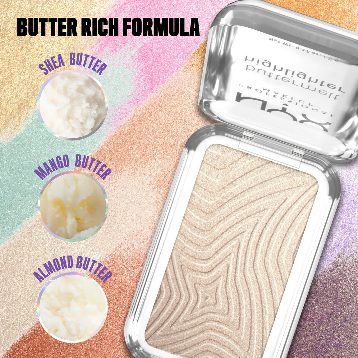 NYX PROFESSIONAL MAKE UP BUTTERMELT HIGHLIGHTER powder highlighter #5-Bright &amp; Butta 5 gr