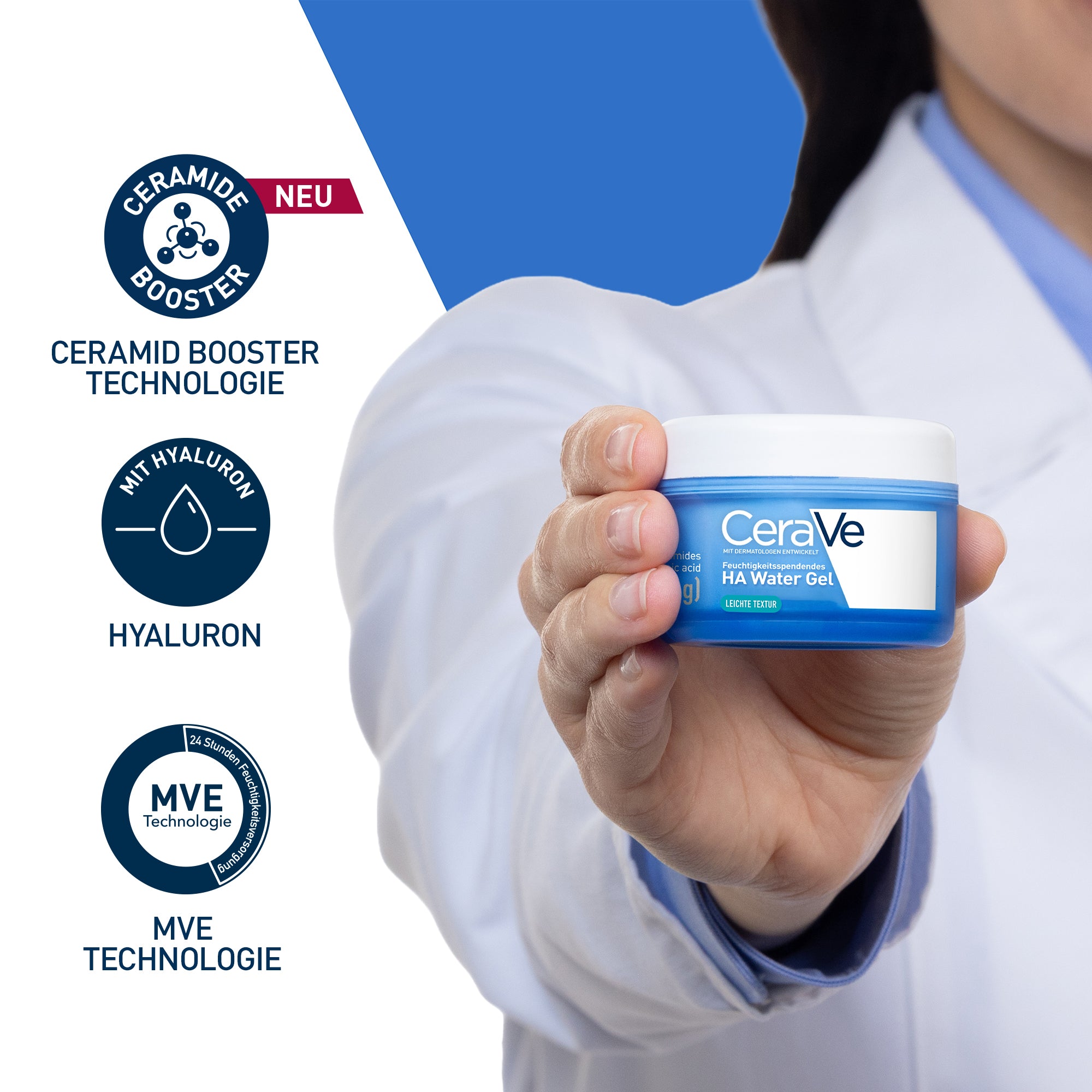 CERAVE WATER GEL moisturizing with hyaluronic acid, repairing and filling 48 gr