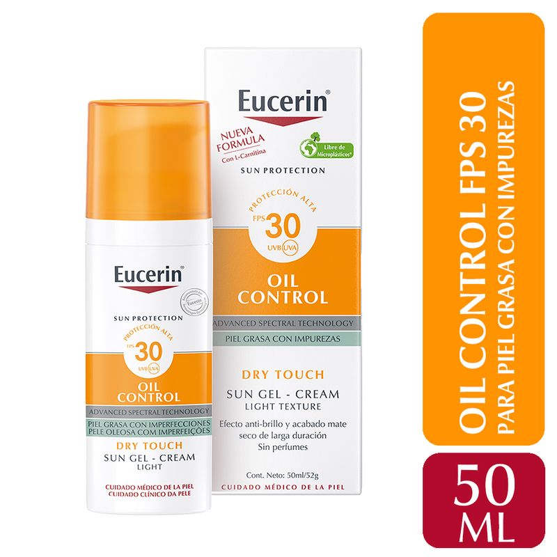 EUCERIN SUN PROTECTION oil dry touch gel-cream SPF30 50 ml