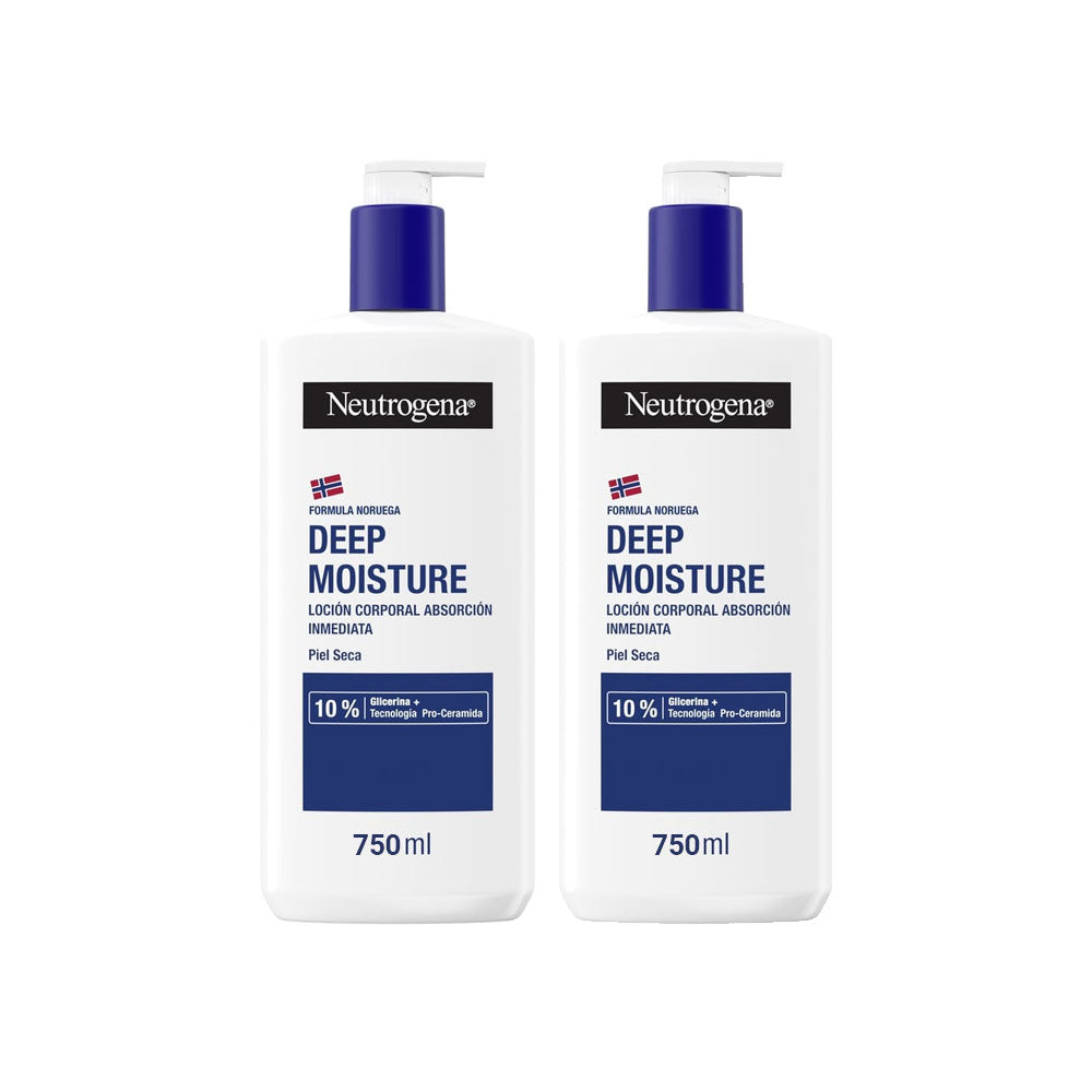 NEUTROGENA DEEP HYDRATION dry skin lotion pack 2 x 750 ml