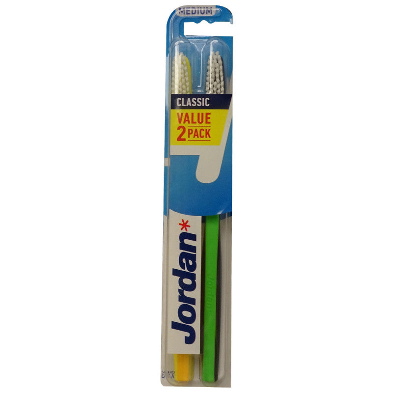 JORDAN CLASSIC cepillo dental #medio 2 u