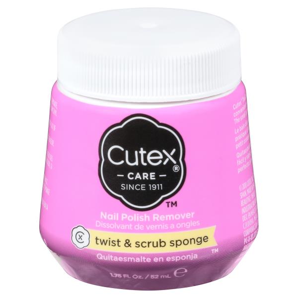 CUTEX SPONGE POLISH REMOVER twist & scrub 52 ml