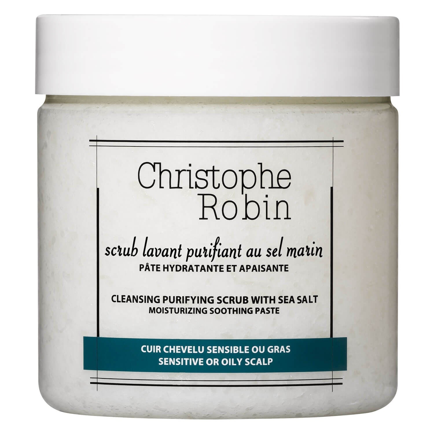 CHRISTOPHE ROBIN CLEANSING purifying scrub with sea salt 250 ml