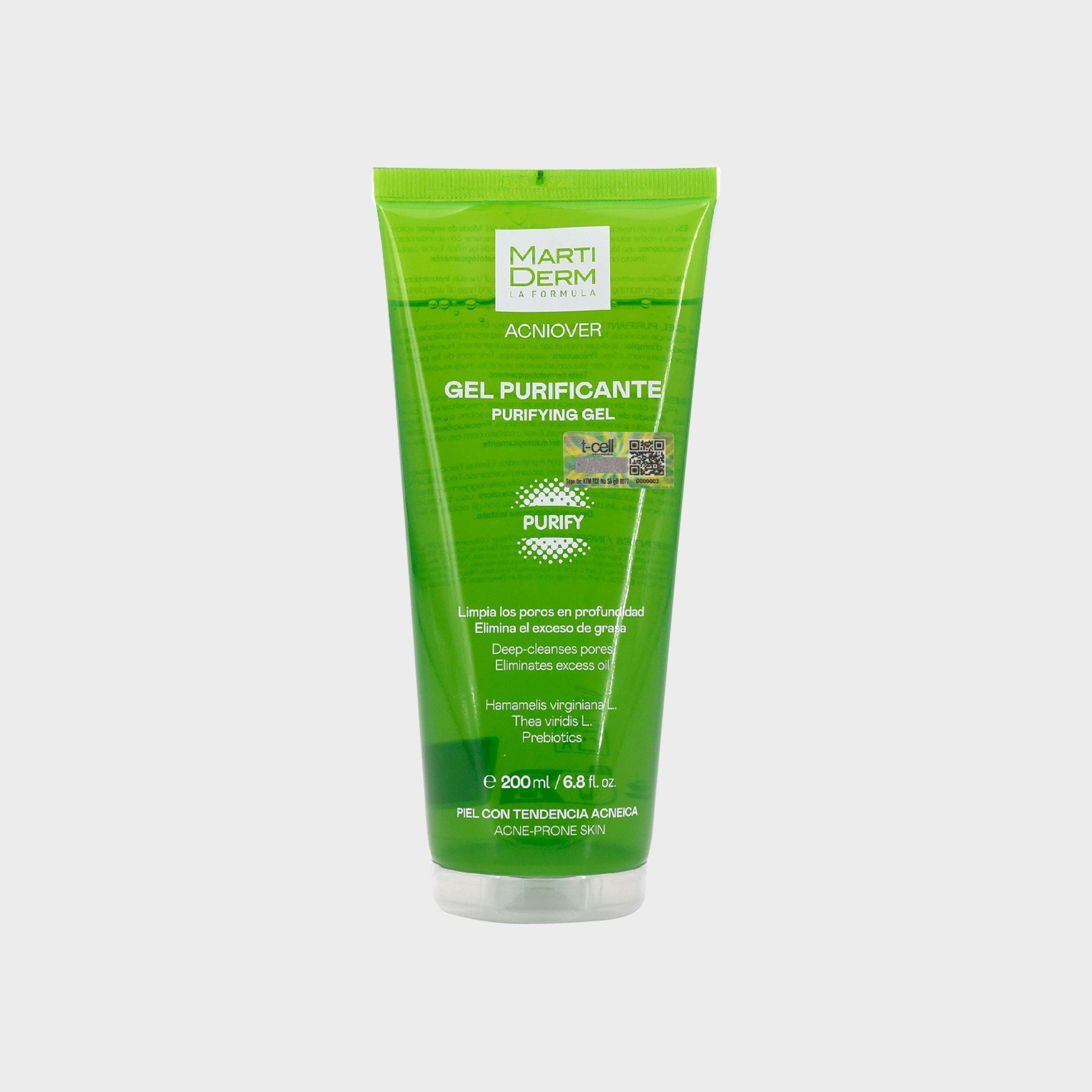 MARTIDERM ACNIOVER gel purificante piel grasa y acnéica 200 ml