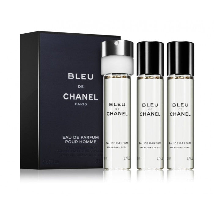 CHANEL BLEU eau de parfum spray refills 3 x 20 ml