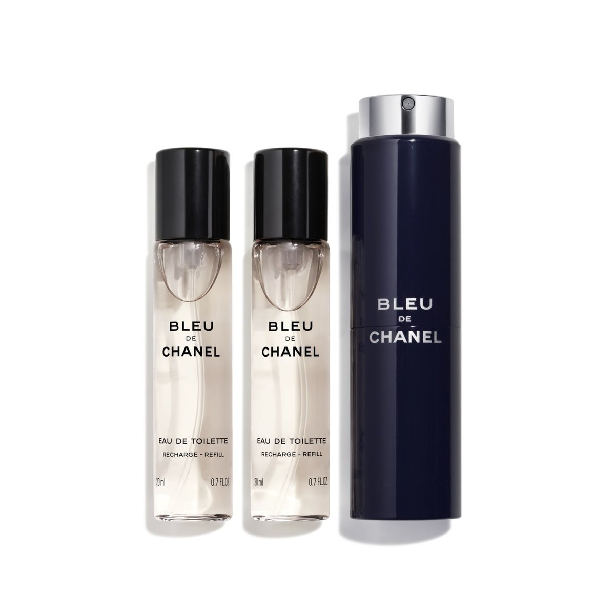 CHANEL BLEU eau de toilette refillable spray 3 x 20 ml