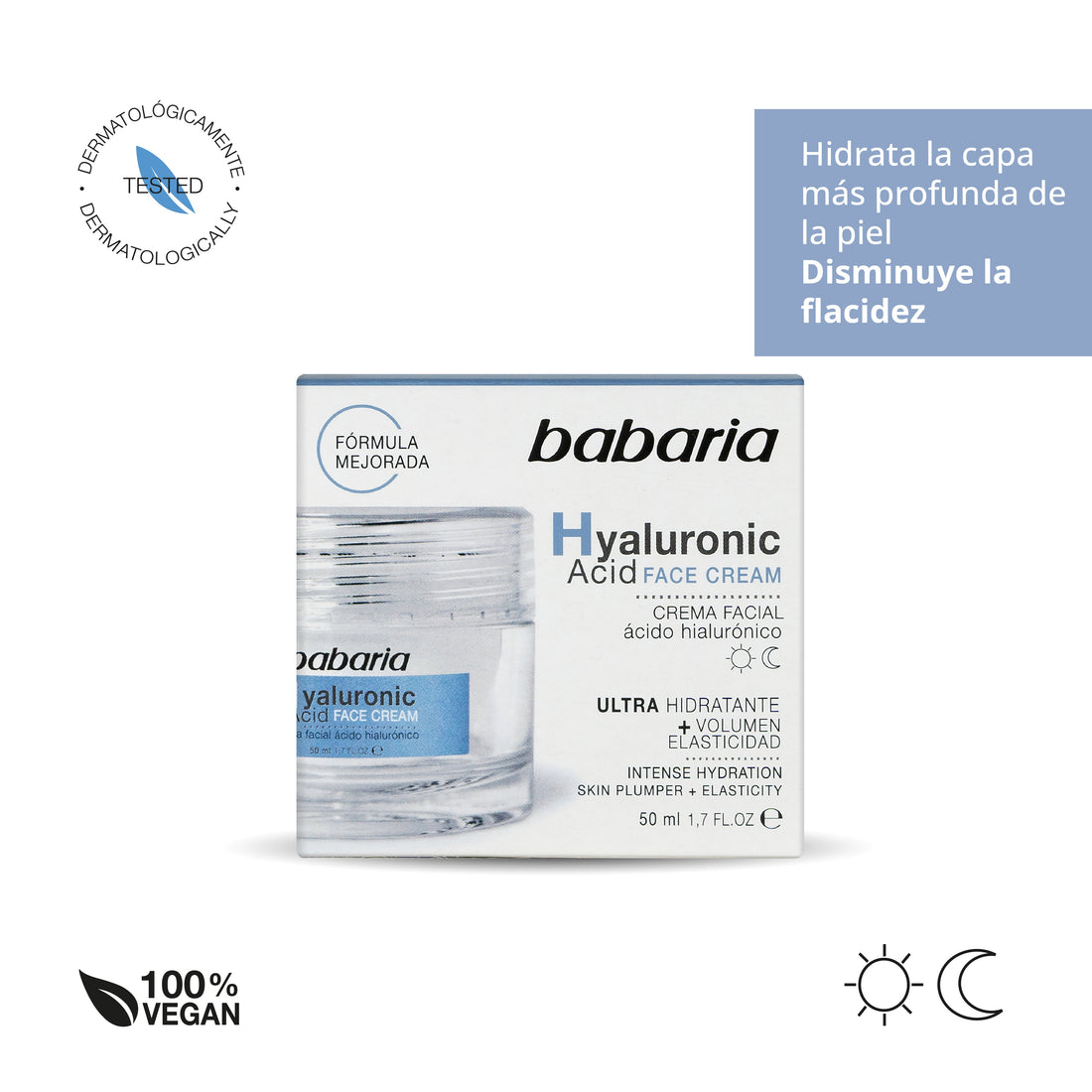 BABARIA HYALURONIC ACID ultra-hydrating facial cream 50 ml