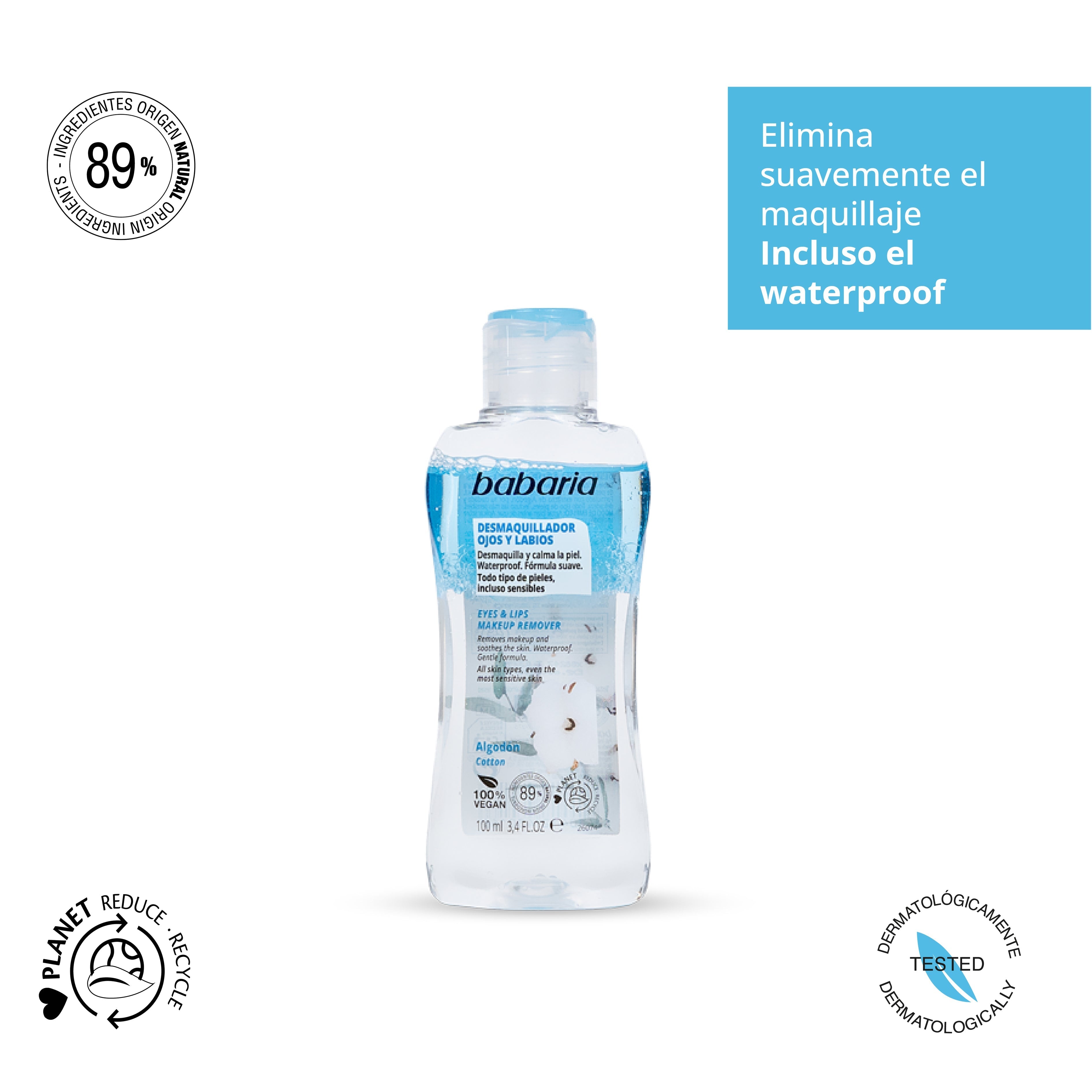 BABARIA BIPHASE MAKEUP REMOVER eyes-lips 100 ml