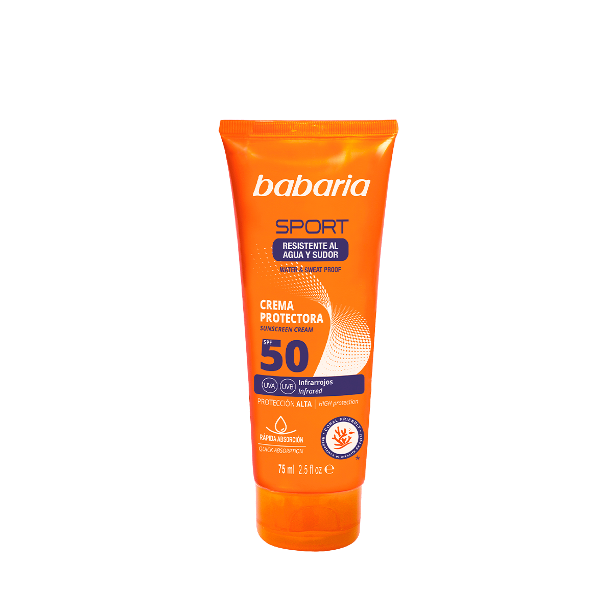 BABARIA SOLAR SPORT waterproof sun cream SPF50 75 ml