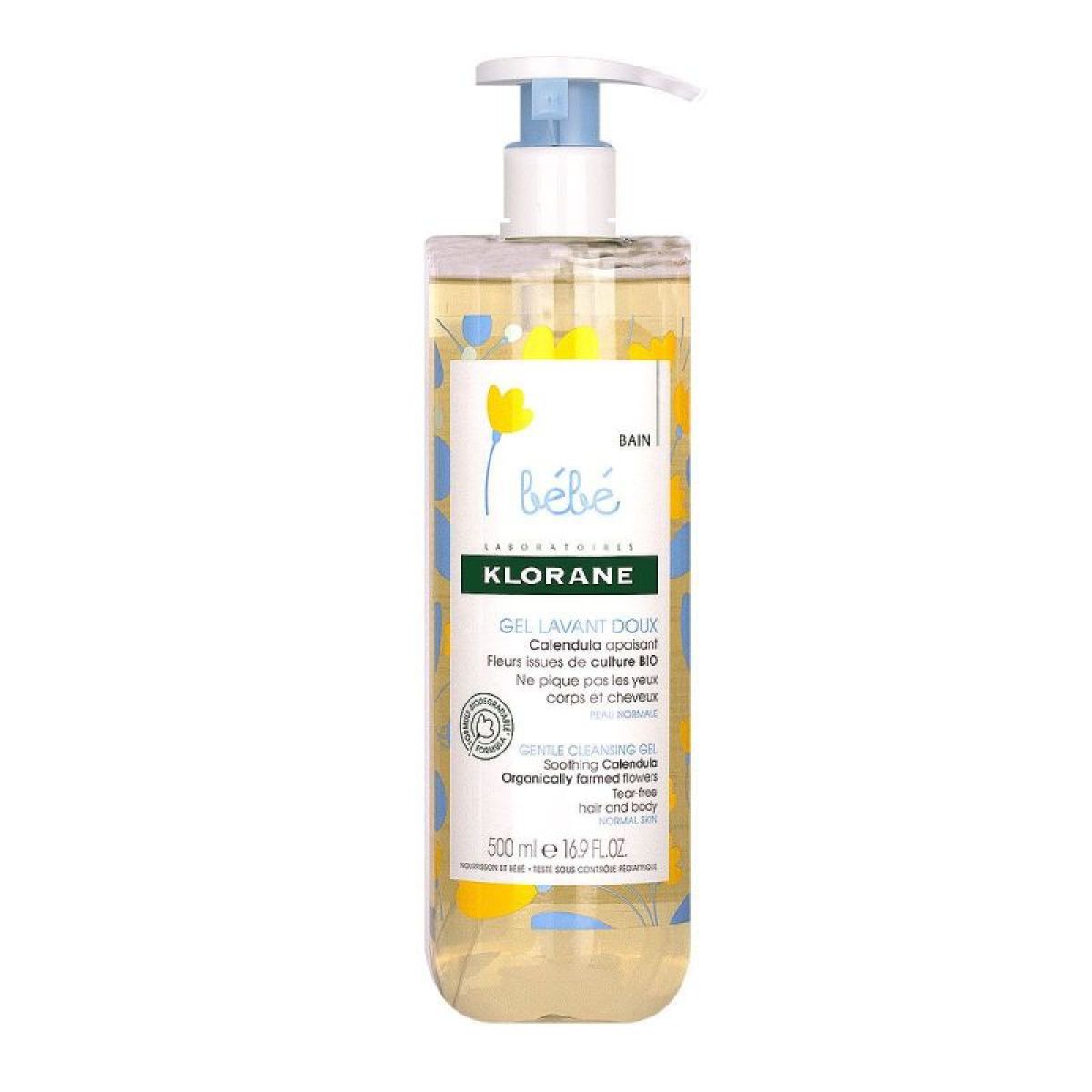 KLORANE BÉBÉ gentle cleansing gel for hair and body 500 ml