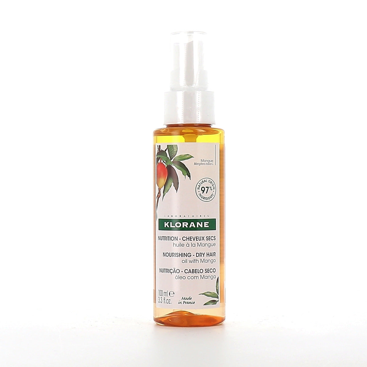 KLORANE AL MANGO nutrition oil for dry hair 100 ml