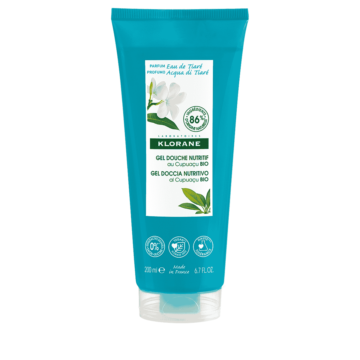 KLORANE TIARE WATER shower gel 200 ml