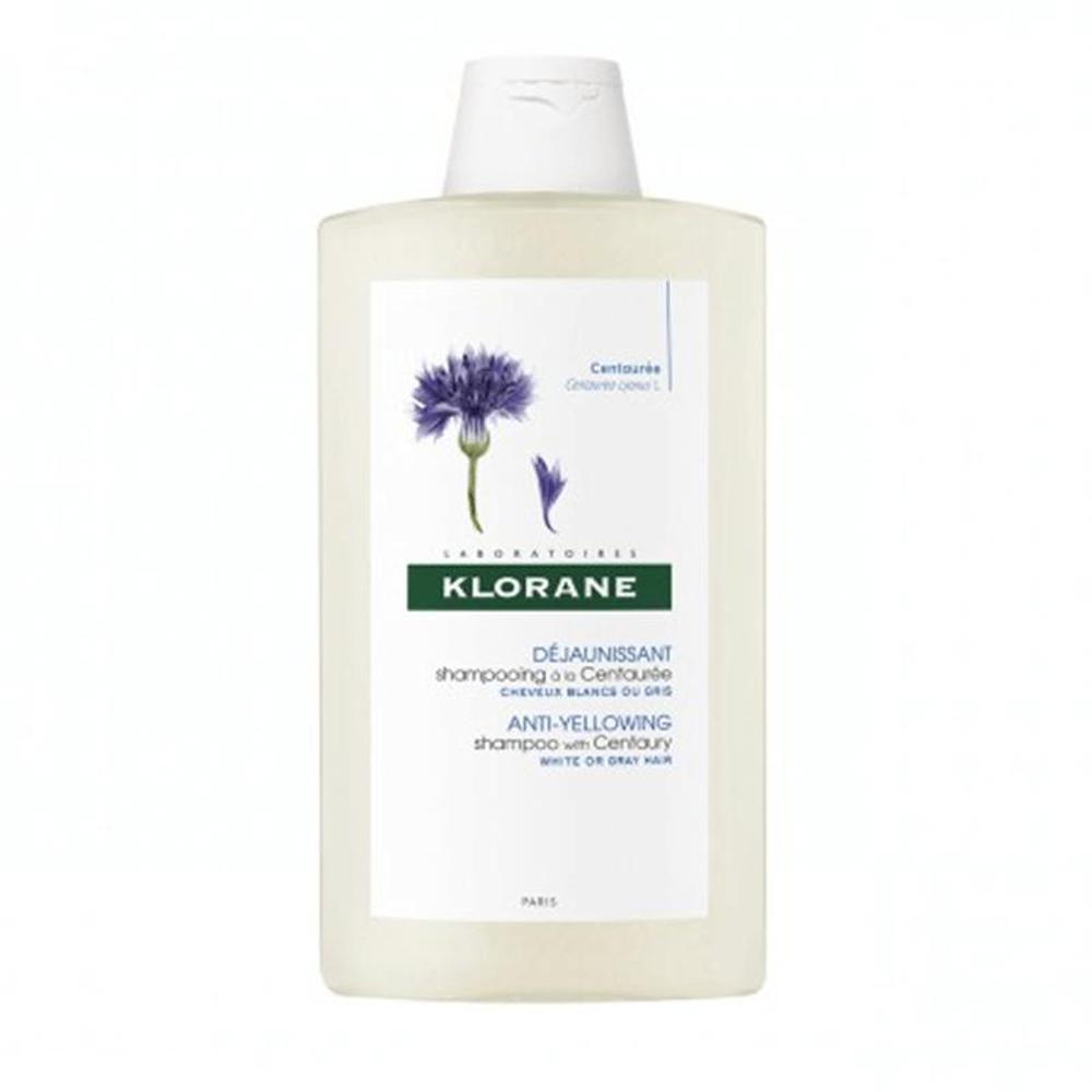 KLORANE A LA CENTAUREA BIO anti-yellowing shampoo for gray and blond hair 400 ml