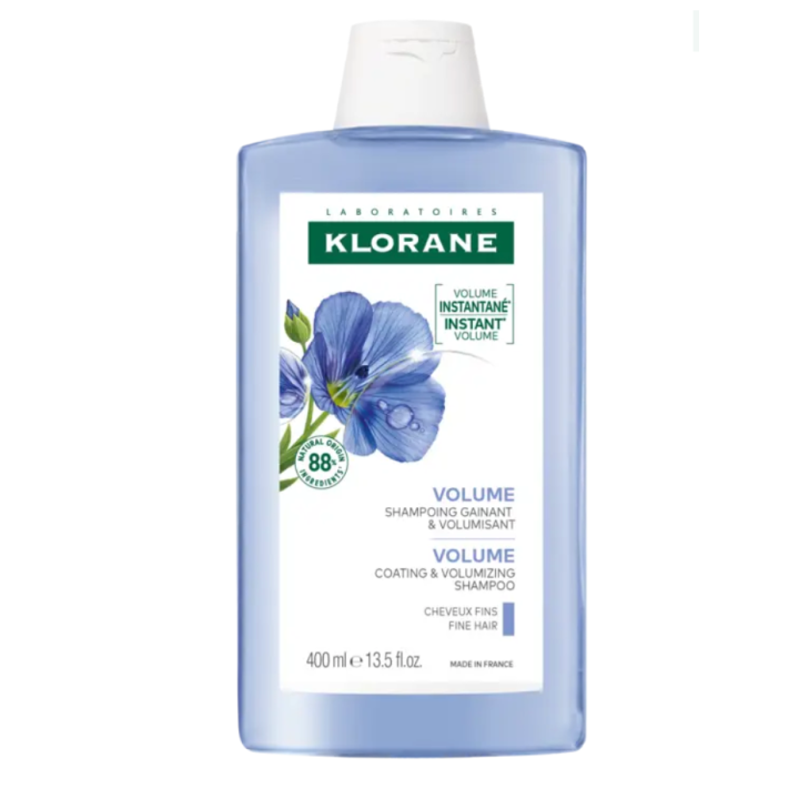 KLORANE VOLUME organic linen shampoo 400 ml