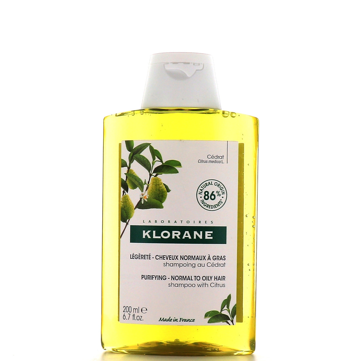 KLORANE A LA CIDRA light shampoo for normal/oily hair 200 ml