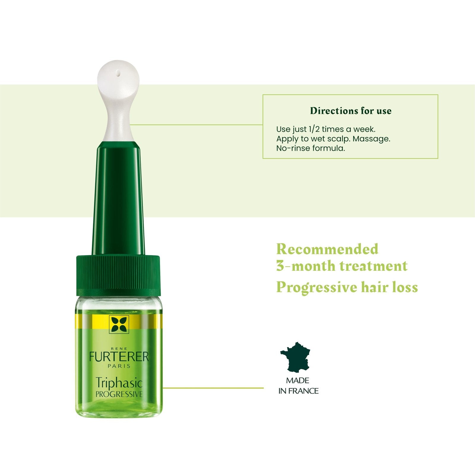 RENE FURTERER TRIPHASIC PROGRESSIVE anti-hair loss treatment 8 x 5.5 ml