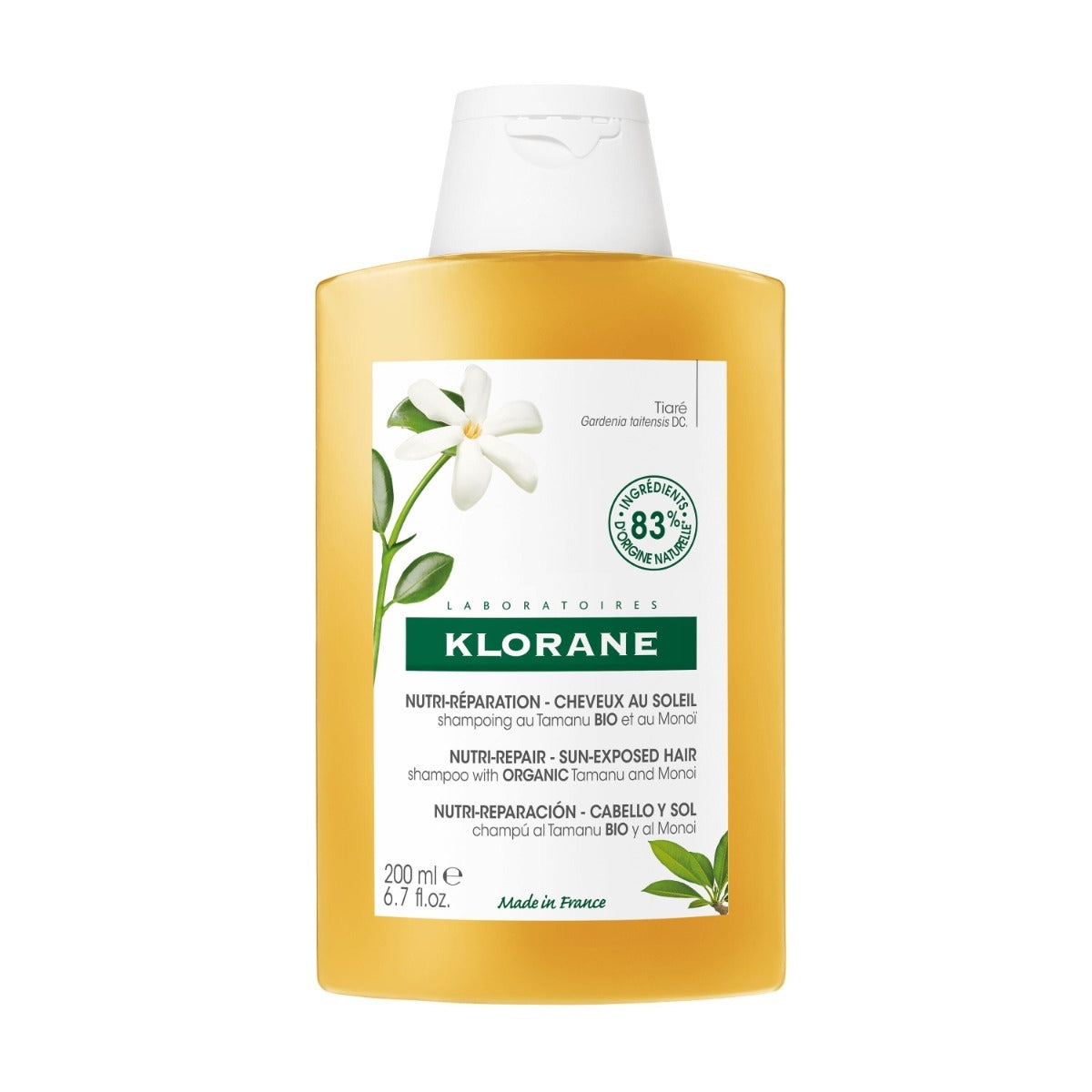 KLORANE POLYSIANES MONOÏ Y TAMANU BIO nourishing shampoo 200 ml