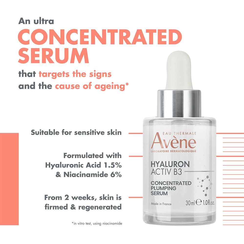 AVÈNE HYALURON ACTIV B3 sérum concentrado voluminizador 30 ml