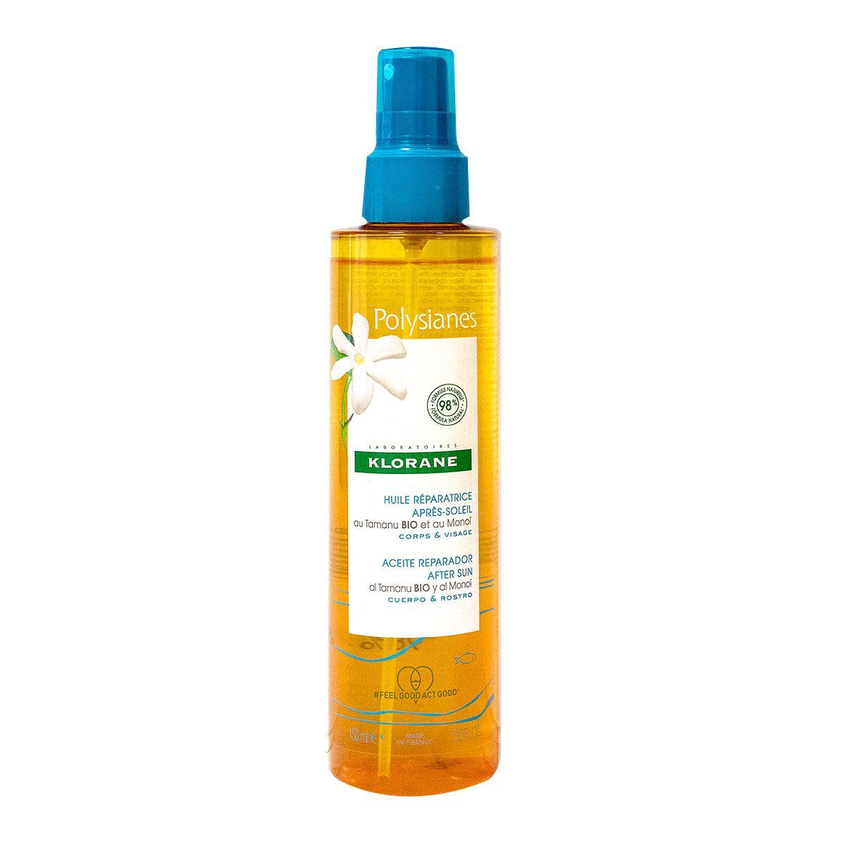 KLORANE POLYSIANES MONOÏ Y TAMANU BIO repair oil after sun 150 ml