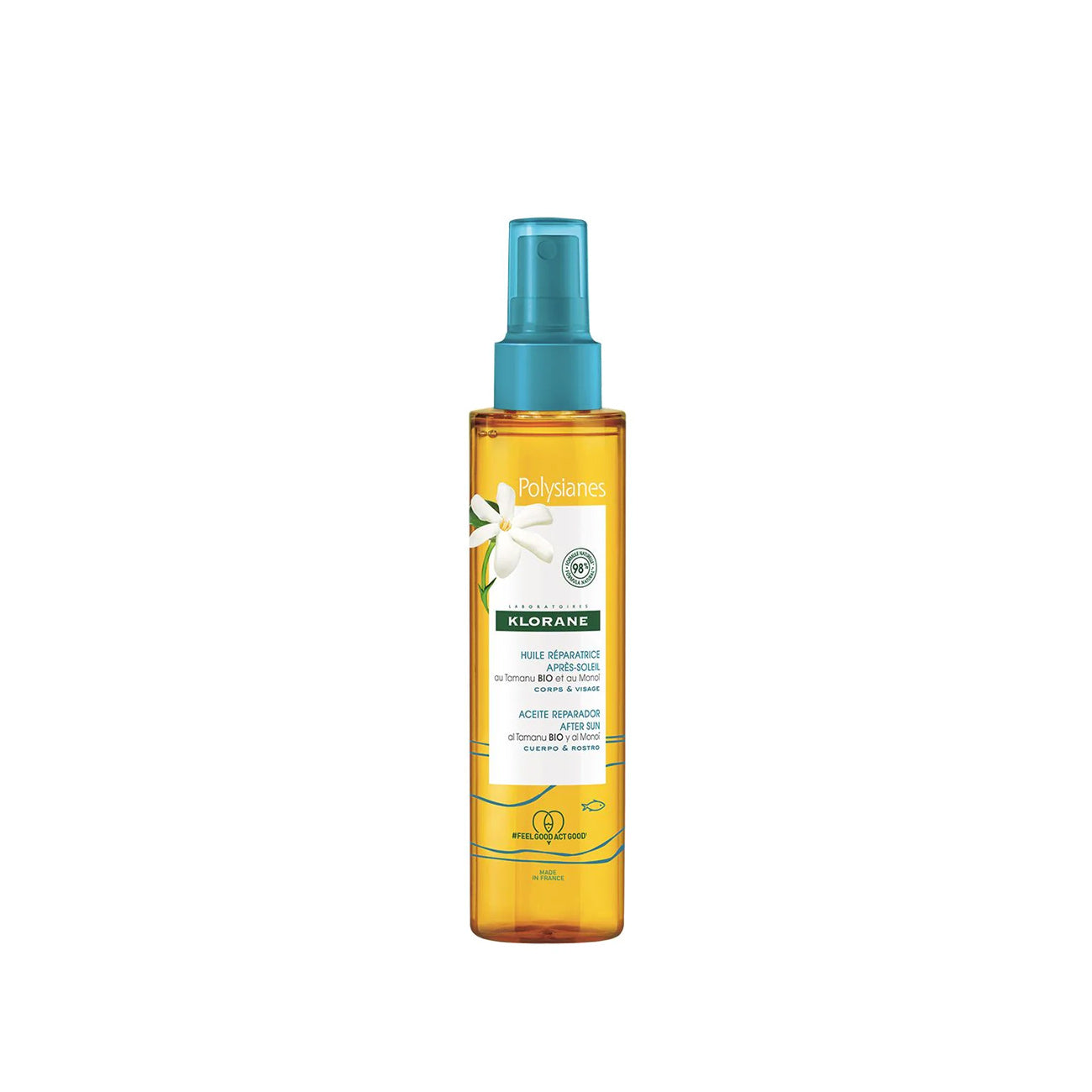 KLORANE POLYSIANES MONOÏ Y TAMANU BIO repair oil after sun 150 ml