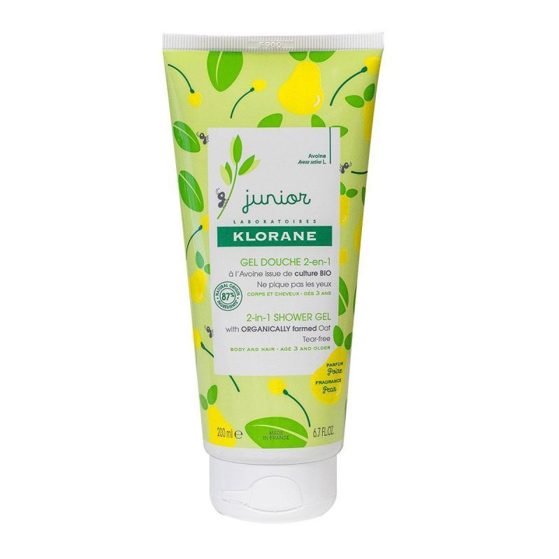 KLORANE JUNIOR hair and body bath gel #pear 200 ml
