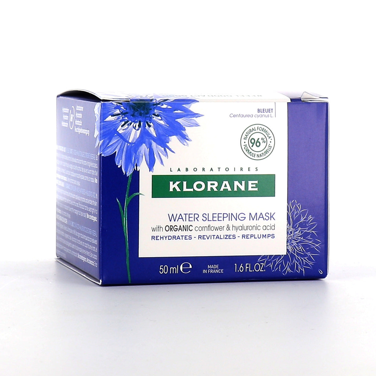 KLORANE BIO CORNFLOWER &amp; HYALURONIC ACID night hydration bath 50 ml