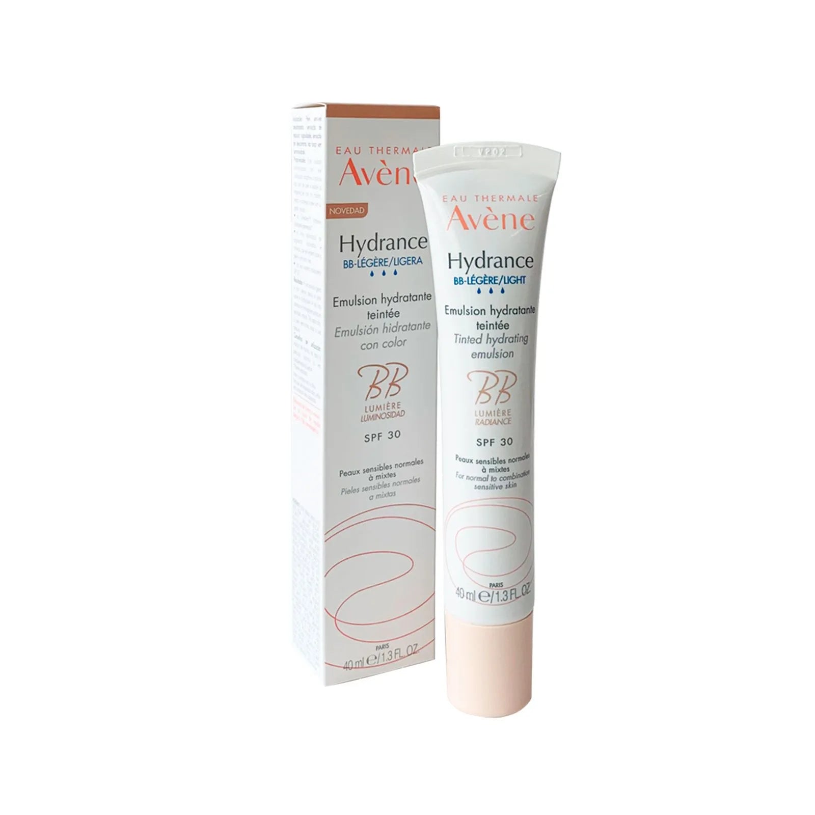 AVÈNE HYDRANCE BB ligera emulsión hidratante con color #lègère 40 ml