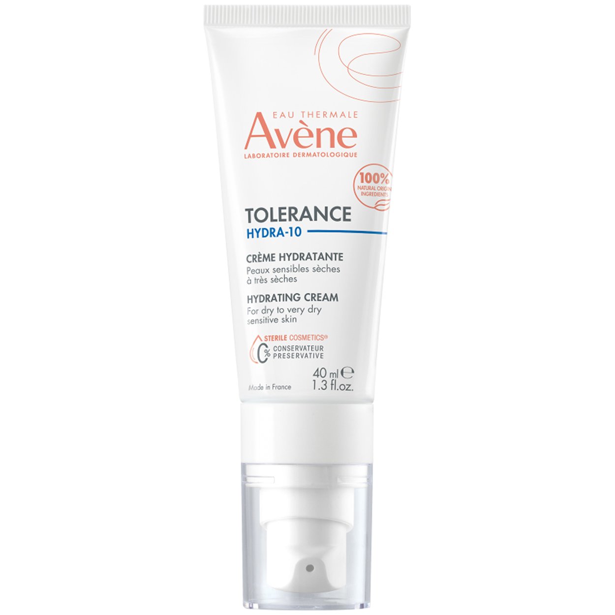 AVÈNE TOLERANCE HYDRA-10 crema hidratante 100% natural 40 ml