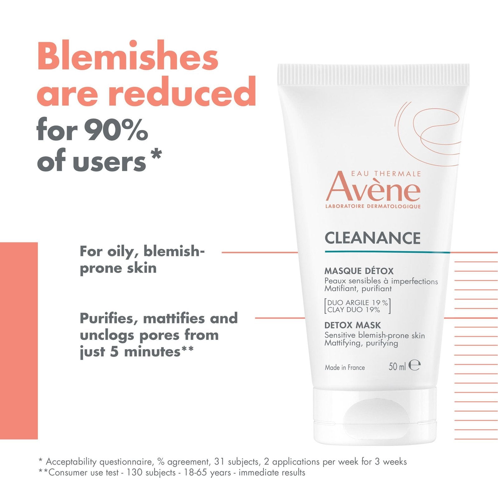 AVÈNE CLEANANCE detox mask 50 ml