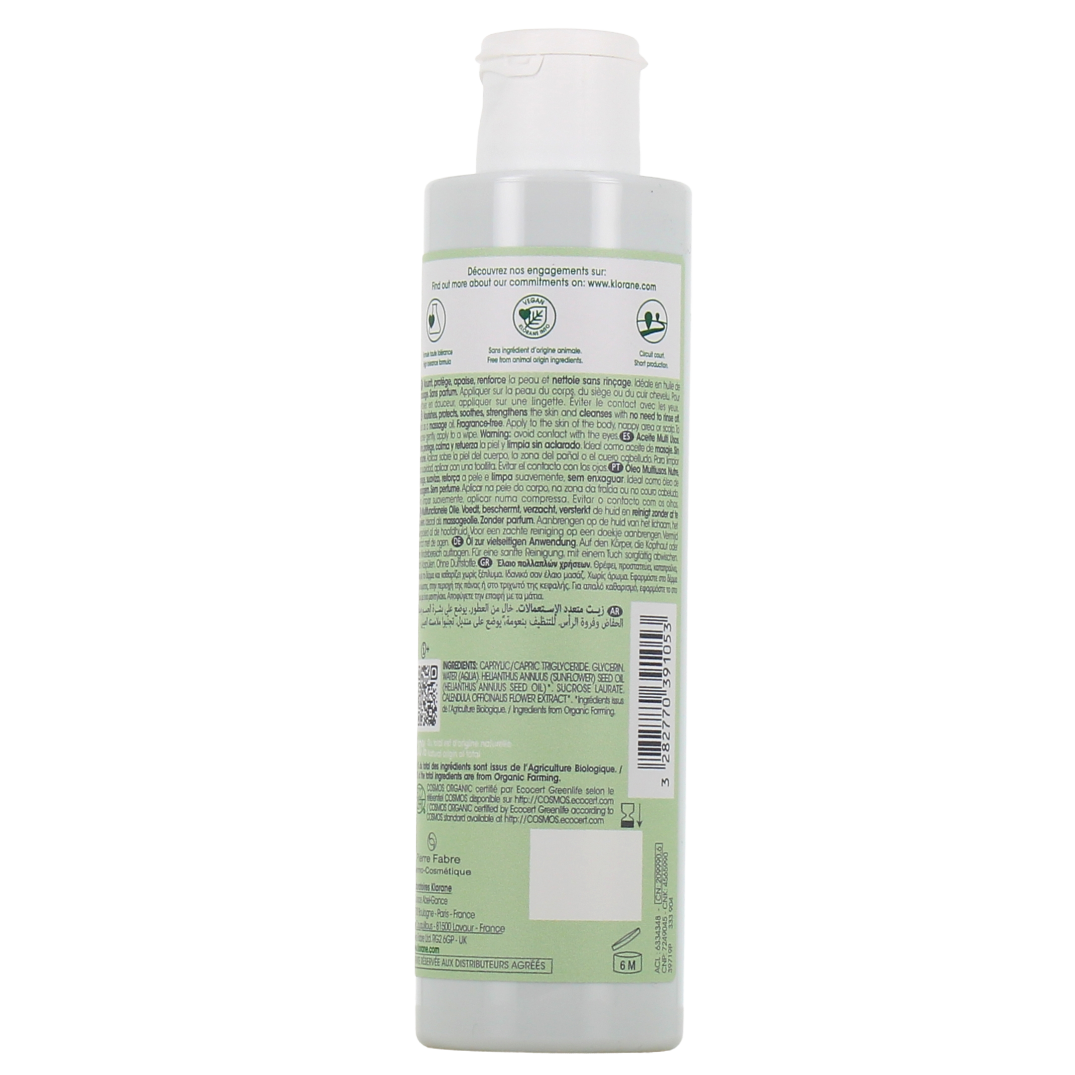 KLORANE BÉBÉ BIO multipurpose oil 200 ml
