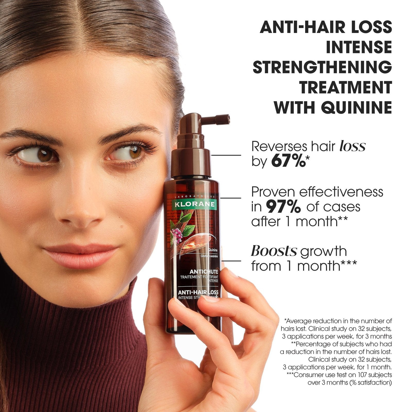 KLORANE A LA QUININA intensive strengthening anti-hair loss treatment 100 ml