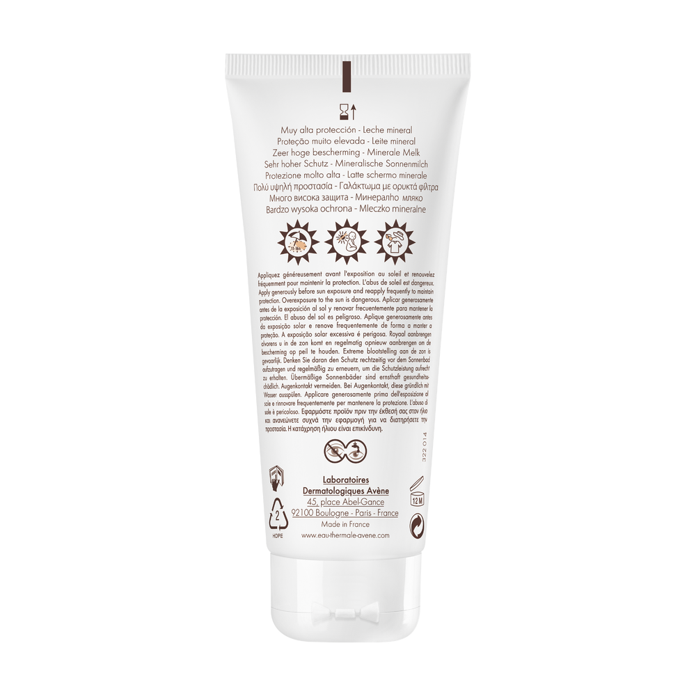 AVÈNE SOLAIRE HAUTE PROTECTION leche mineral SPF50+ 100 ml