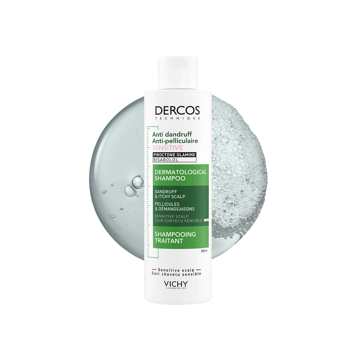 VICHY DERCOS sensitive sulfate-free anti-dandruff shampoo 200 ml