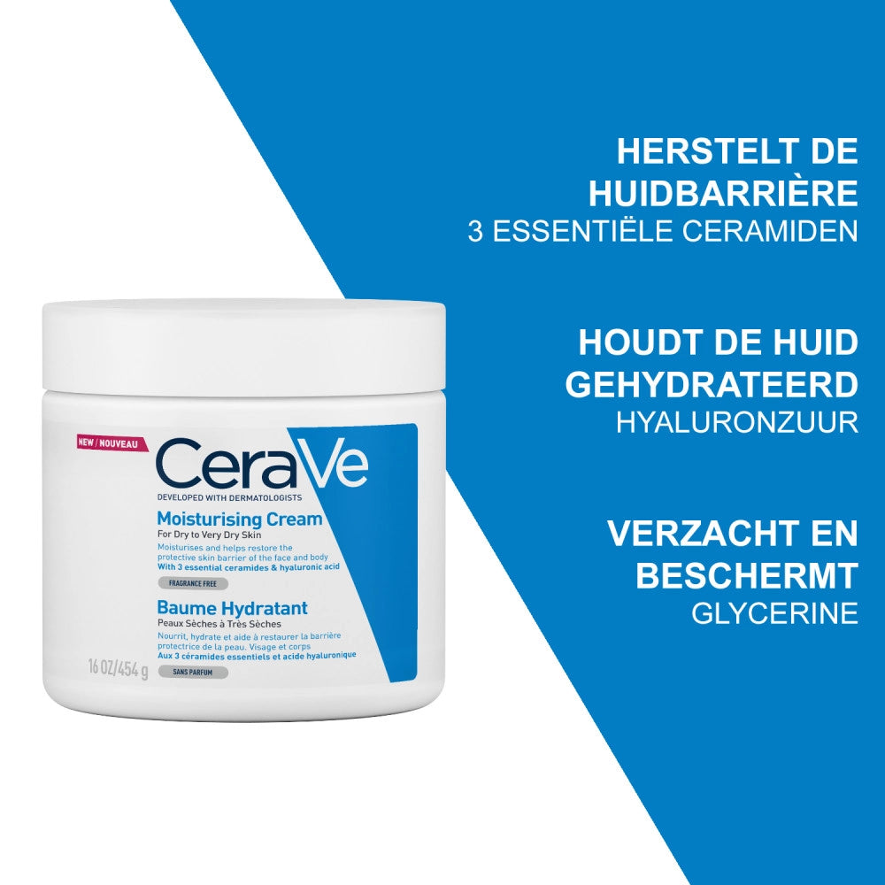 CERAVE MOISTURIZING CREAM for dry to very dry skin 454 gr