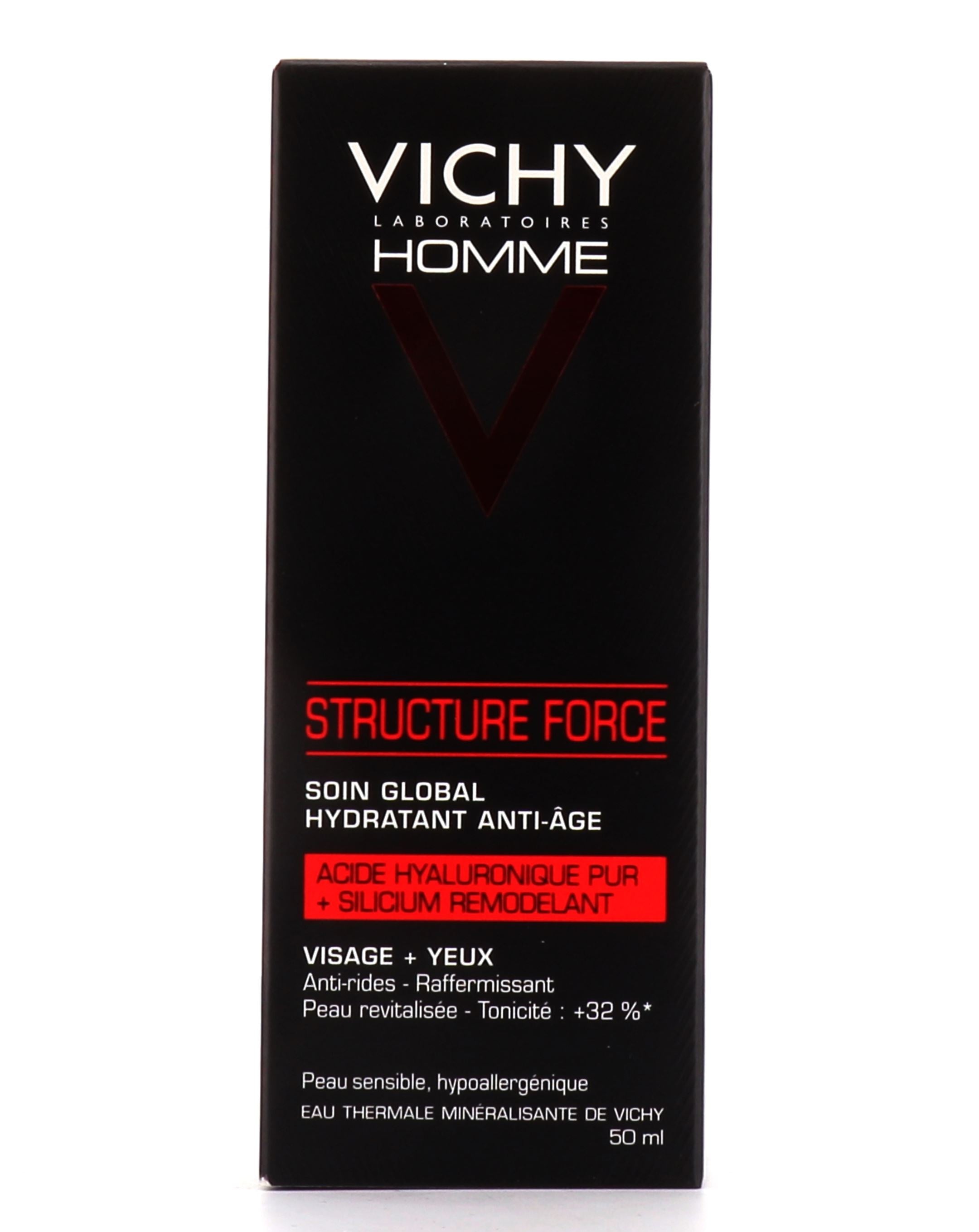 VICHY HOMME STRUCTURE FORCE global moisturizing anti-aging cream 50 ml